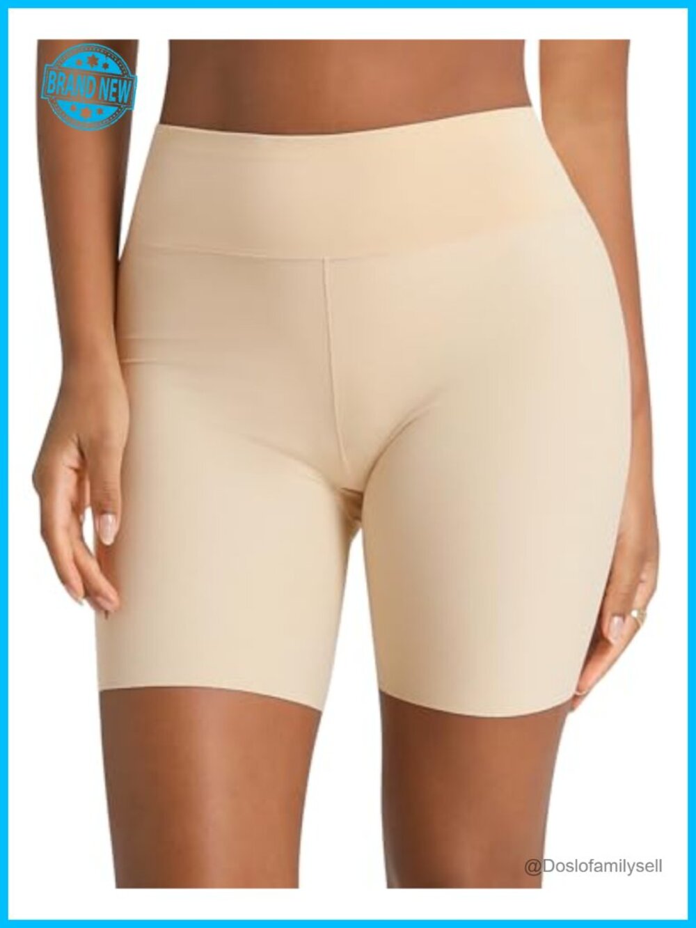 Seamless Slip Shorts Anti Chafing Cooling Under Dress Nylon Blend